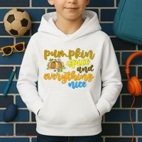 Pumpkin Spice And Everything Nice Halloween Kids Hoodie thumb 2