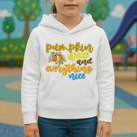 Pumpkin Spice And Everything Nice Halloween Kids Hoodie thumb 3