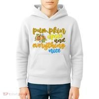 Pumpkin Spice And Everything Nice Halloween Kids Hoodie thumb 4