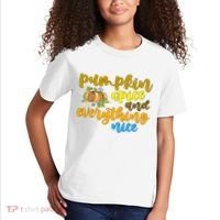 Pumpkin Spice And Everything Nice Halloween Kids T-Shirt thumb 2