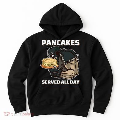 Pancakes Served All Day Football Offensive Lineman Pancake Hoodie