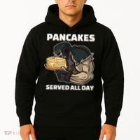 Pancakes Served All Day Football Offensive Lineman Pancake Hoodie thumb 2