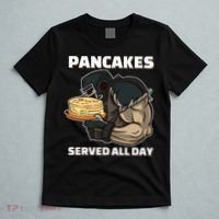Pancakes Served All Day Football Offensive Lineman Pancake T-Shirt thumb 5