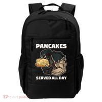 Pancakes Served All Day Football Offensive Lineman Pancake Backpack thumb 0
