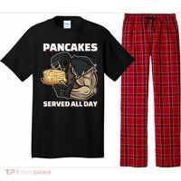Pancakes Served All Day Football Offensive Lineman Pancake Pajama Set thumb 0