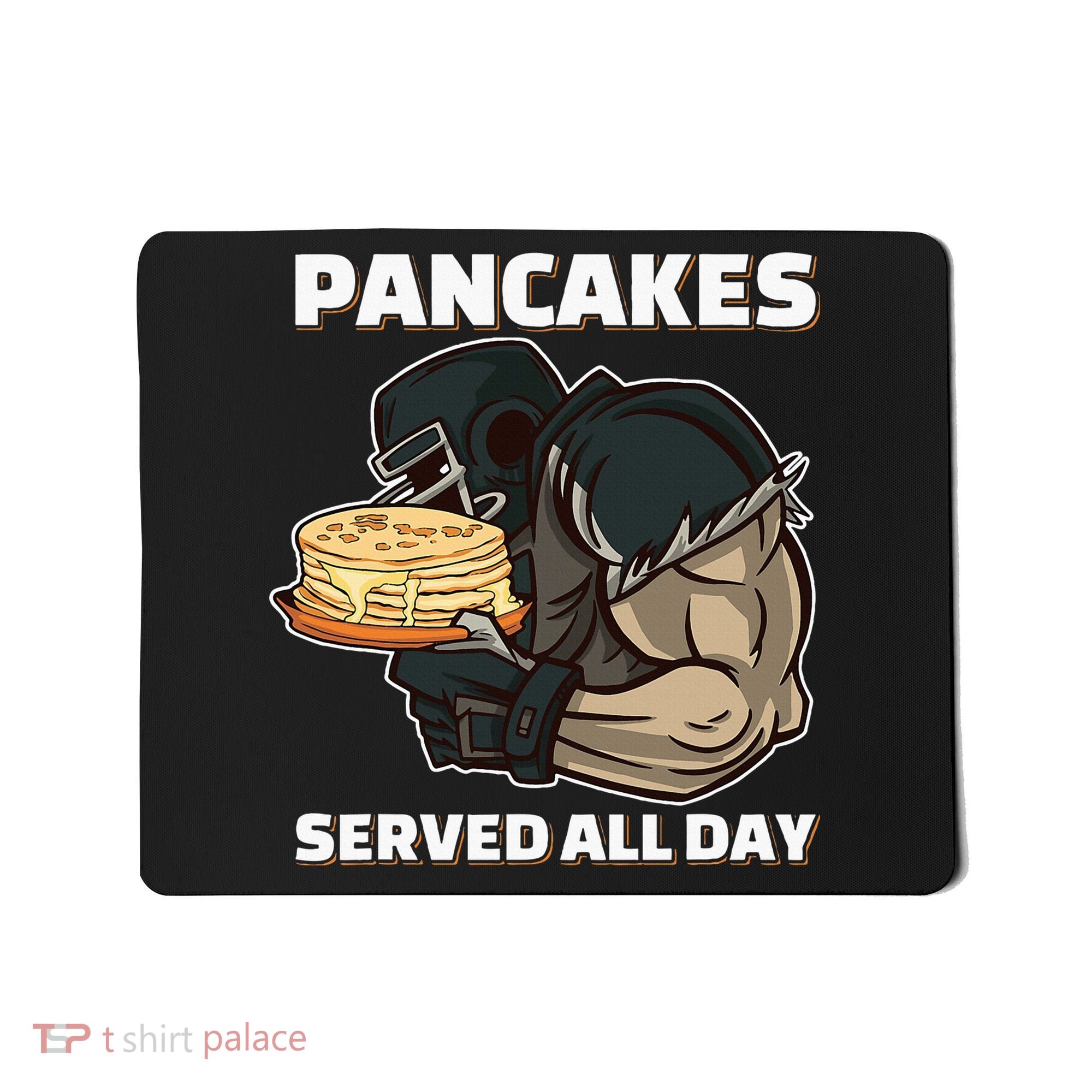 Pancakes Served All Day Football Offensive Lineman Pancake Mousepad