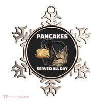 Pancakes Served All Day Football Offensive Lineman Pancake Ornament thumb 0