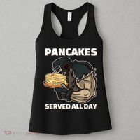 Pancakes Served All Day Football Offensive Lineman Pancake Women's Tank Top thumb 3