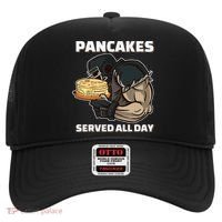 Pancakes Served All Day Football Offensive Lineman Pancake Hat thumb 0