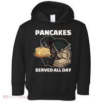 Pancakes Served All Day Football Offensive Lineman Pancake Toddler Hoodie thumb 0