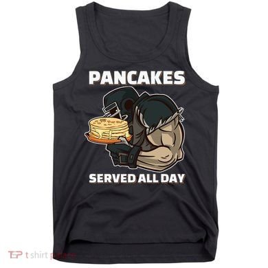 Pancakes Served All Day Football Offensive Lineman Pancake Tank Top