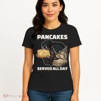 Pancakes Served All Day Football Offensive Lineman Pancake Women's T-Shirt thumb 4