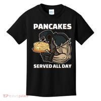 Pancakes Served All Day Football Offensive Lineman Pancake Kids T-Shirt thumb 0