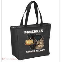 Pancakes Served All Day Football Offensive Lineman Pancake Tote Bag thumb 2