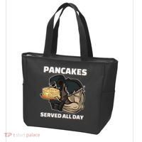 Pancakes Served All Day Football Offensive Lineman Pancake Tote Bag thumb 3