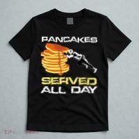 Pancakes Served All Day Fun Lineman Football Christmas Gifts T-Shirt thumb 5
