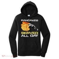 Pancakes Served All Day Fun Lineman Football Christmas Gifts Women's Hoodie thumb 0