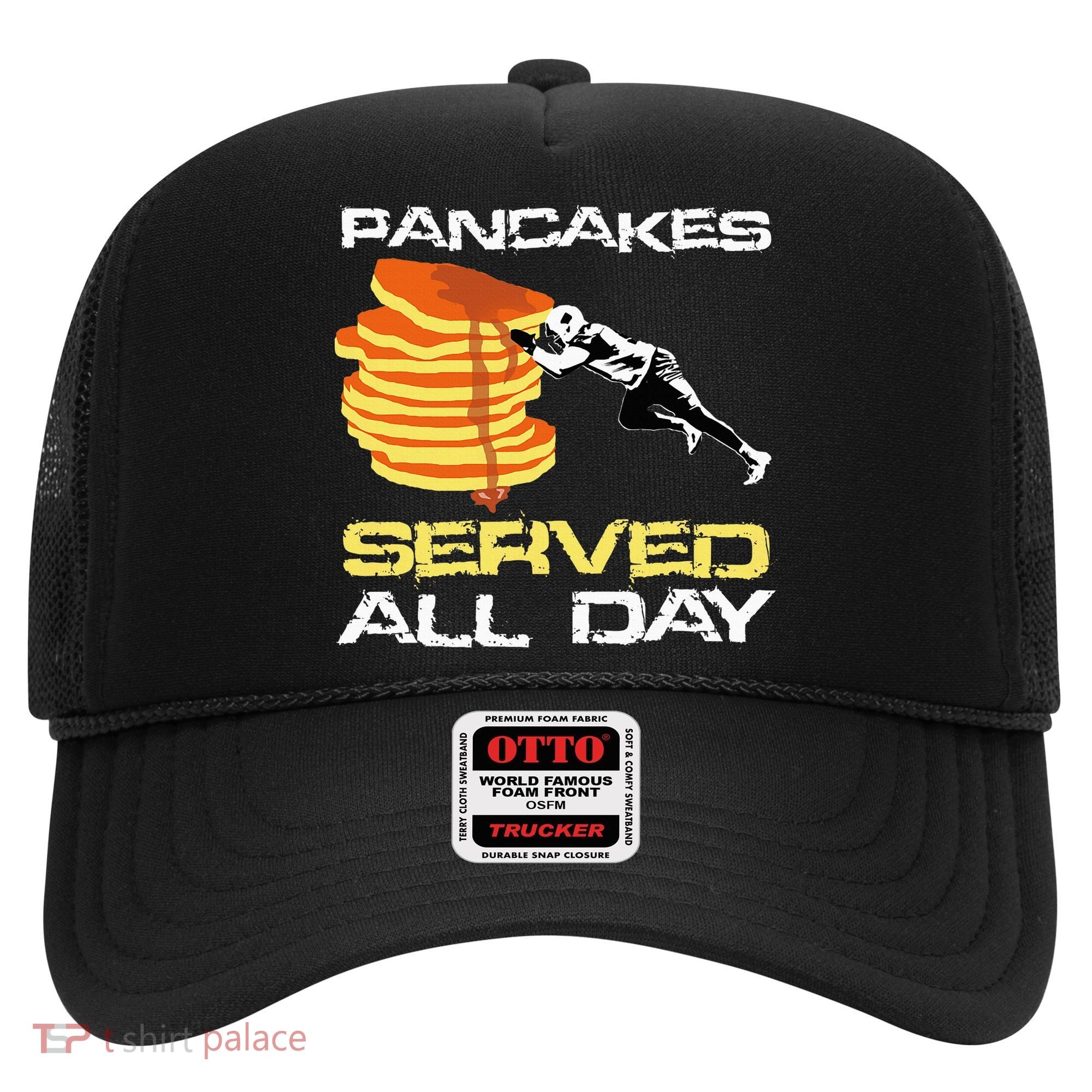 Pancakes Served All Day Fun Lineman Football Christmas Gifts Hat