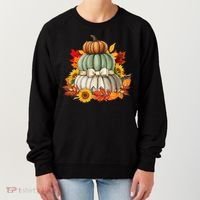 Pumpkin Sunflower Autumn Leaves Women's Sweatshirt thumb 0