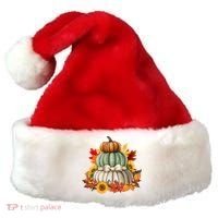 Pumpkin Sunflower Autumn Leaves Santa Hat thumb 0