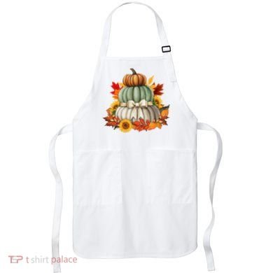 Pumpkin Sunflower Autumn Leaves Apron