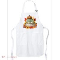 Pumpkin Sunflower Autumn Leaves Apron thumb 0
