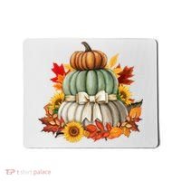 Pumpkin Sunflower Autumn Leaves Mousepad thumb 0