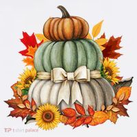 Pumpkin Sunflower Autumn Leaves Hat thumb 2