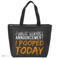 Public Service Announcement I Pooped Today Poop Tote Bag thumb 0