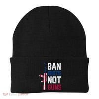 Pro Second Amendment Gun Rights Ban Idiots Not Guns Beanie thumb 0