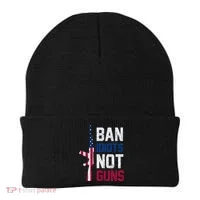 Pro Second Amendment Gun Rights Ban Idiots Not Guns Beanie thumb 0