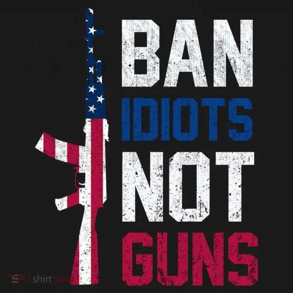 Pro Second Amendment Gun Rights Ban Idiots Not Guns Ornament