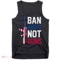 Pro Second Amendment Gun Rights Ban Idiots Not Guns Tank Top thumb 0