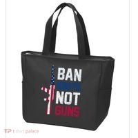 Pro Second Amendment Gun Rights Ban Idiots Not Guns Tote Bag thumb 3