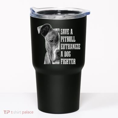Pitbull Save A Pitbull Funny Dog Rescue Pitbull Mom Dad Tumbler