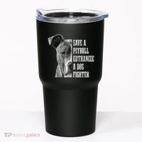 Pitbull Save A Pitbull Funny Dog Rescue Pitbull Mom Dad Tumbler thumb 0