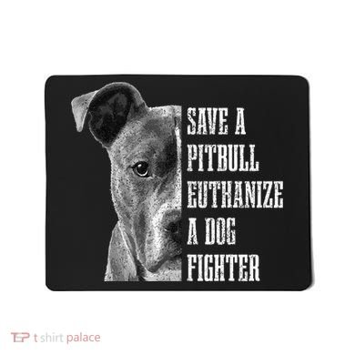 Pitbull Save A Pitbull Funny Dog Rescue Pitbull Mom Dad Mousepad