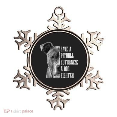 Pitbull Save A Pitbull Funny Dog Rescue Pitbull Mom Dad Ornament