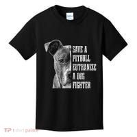 Pitbull Save A Pitbull Funny Dog Rescue Pitbull Mom Dad Kids T-Shirt thumb 0