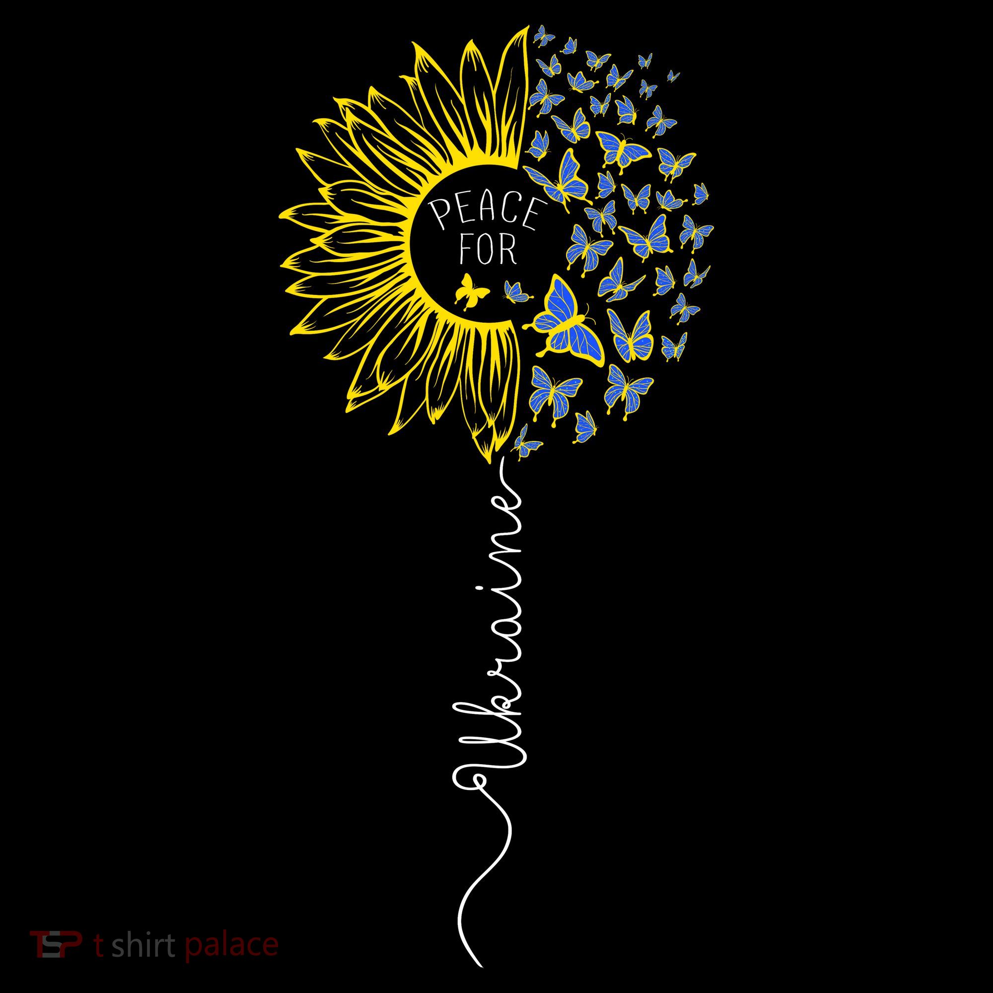 Peace Sunflower Butterflies Flag Support Backpack