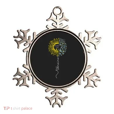 Peace Sunflower Butterflies Flag Support Ornament