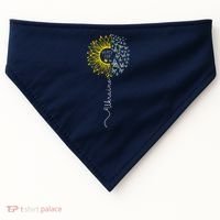 Peace Sunflower Butterflies Flag Support USA-Made Doggie Bandana thumb 0