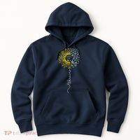 Peace Sunflower Butterflies Flag Support Hoodie thumb 0