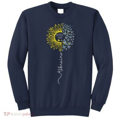 Peace Sunflower Butterflies Flag Support Sweatshirt