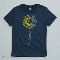 Peace Sunflower Butterflies Flag Support T-Shirt thumb 5