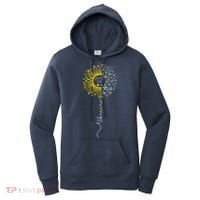 Peace Sunflower Butterflies Flag Support Women's Hoodie thumb 0