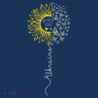 Peace Sunflower Butterflies Flag Support Tank Top thumb 6
