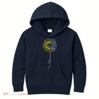 Peace Sunflower Butterflies Flag Support Kids Hoodie thumb 0