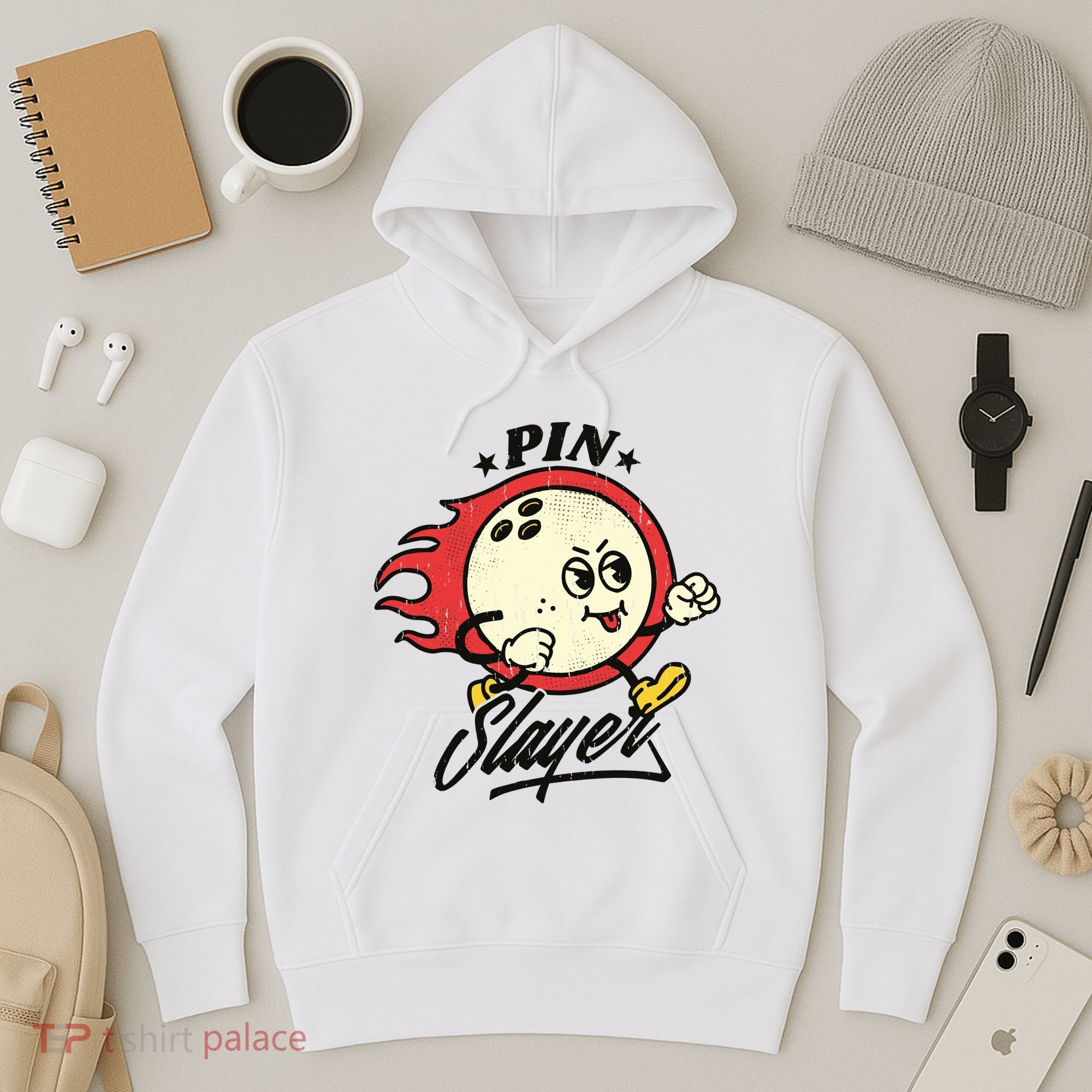 Pink Slayer Bowling Hoodie