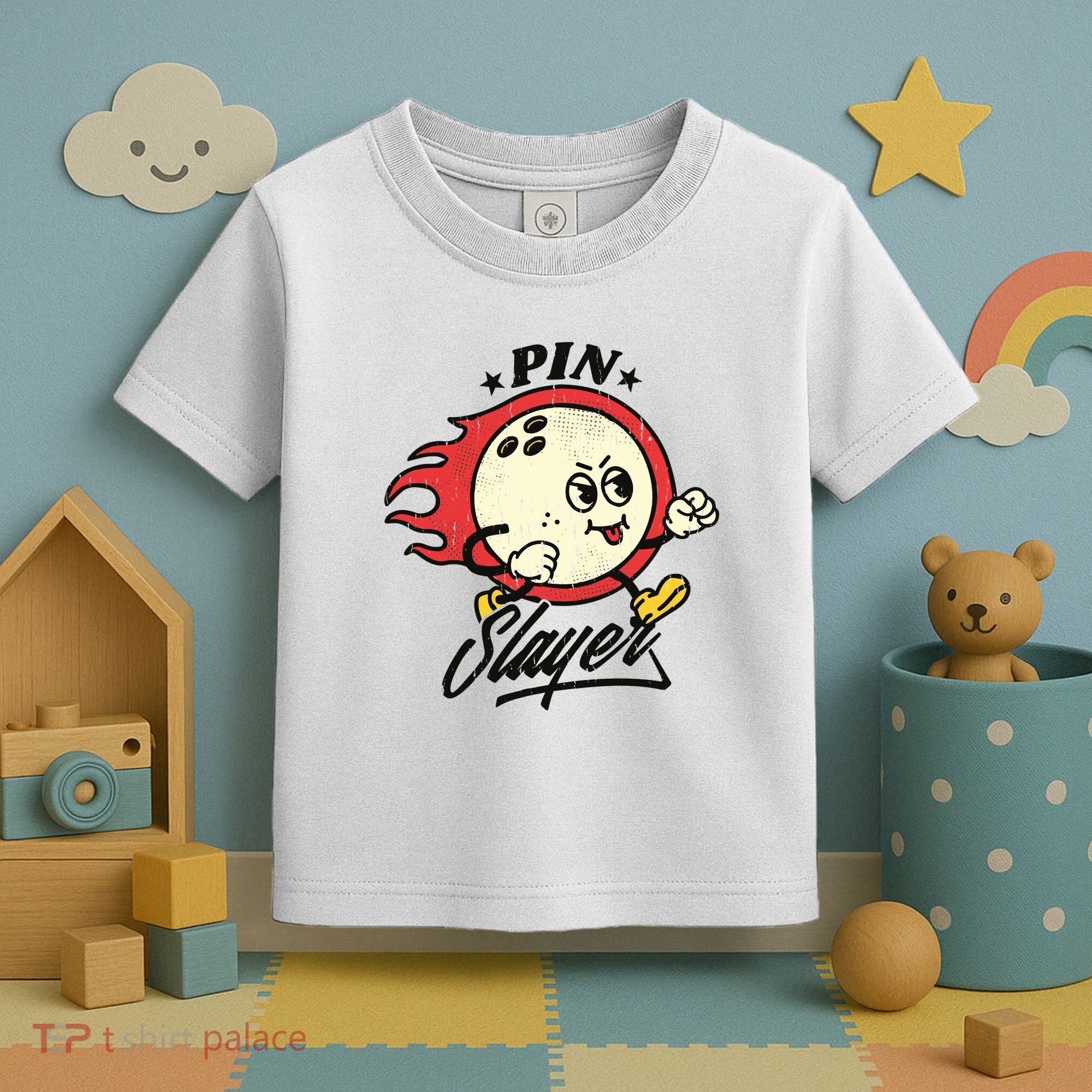 Pink Slayer Bowling Toddler T-Shirt